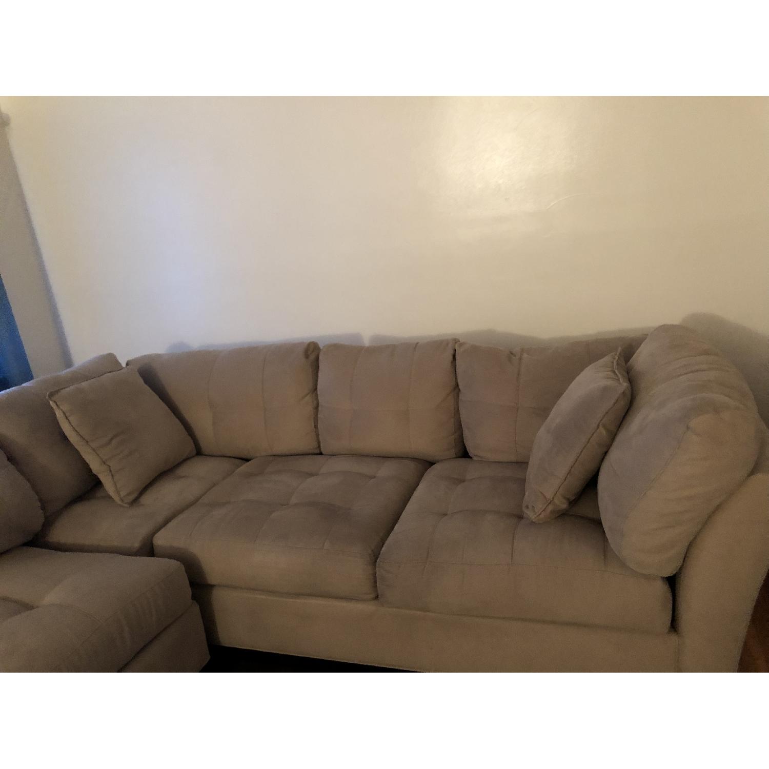 Raymour & Flanigan Cindy Crawford 3 Piece Sectional Sofa - image-7