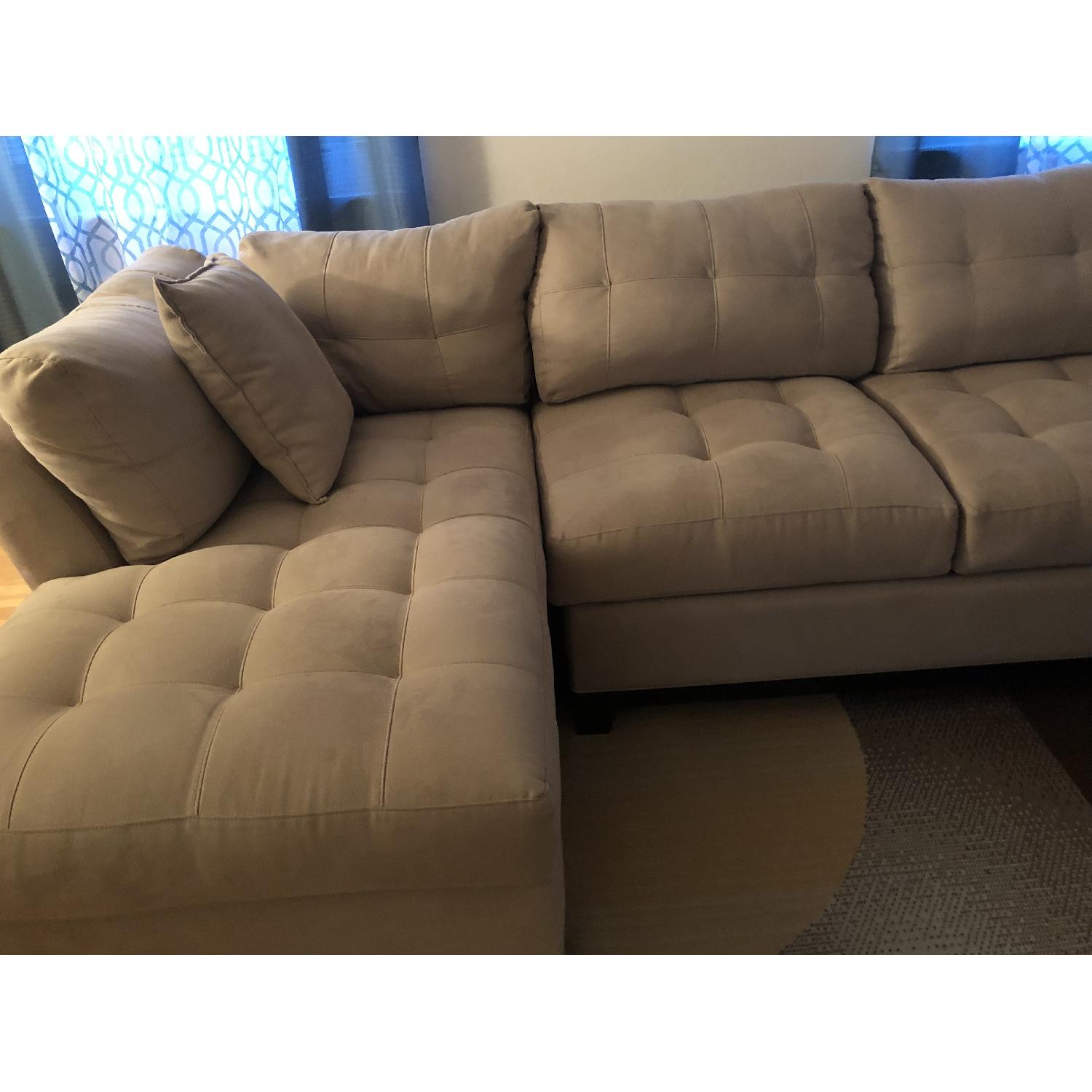 Raymour & Flanigan Cindy Crawford 3 Piece Sectional Sofa - image-5