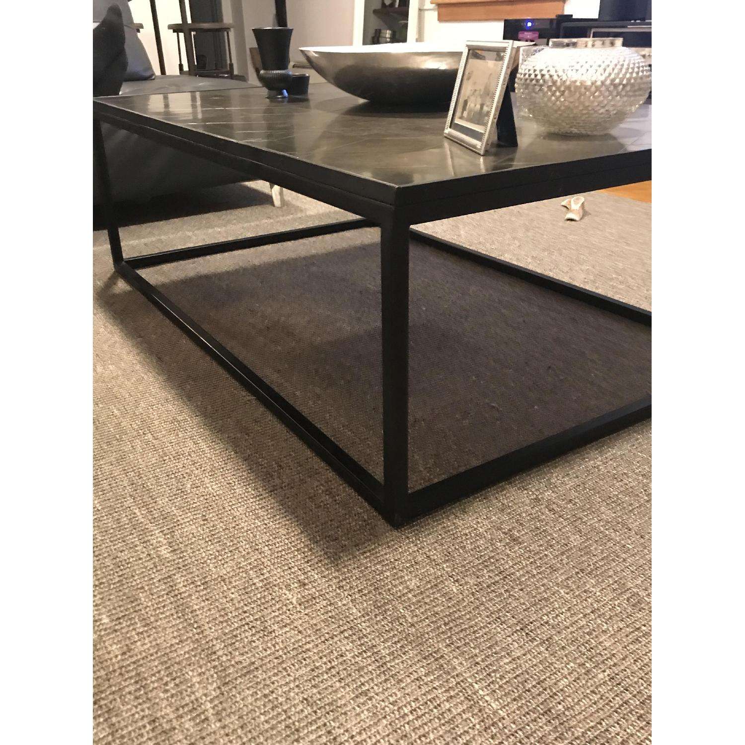 Restoration Hardware Metal Parquet Coffee Table - image-2