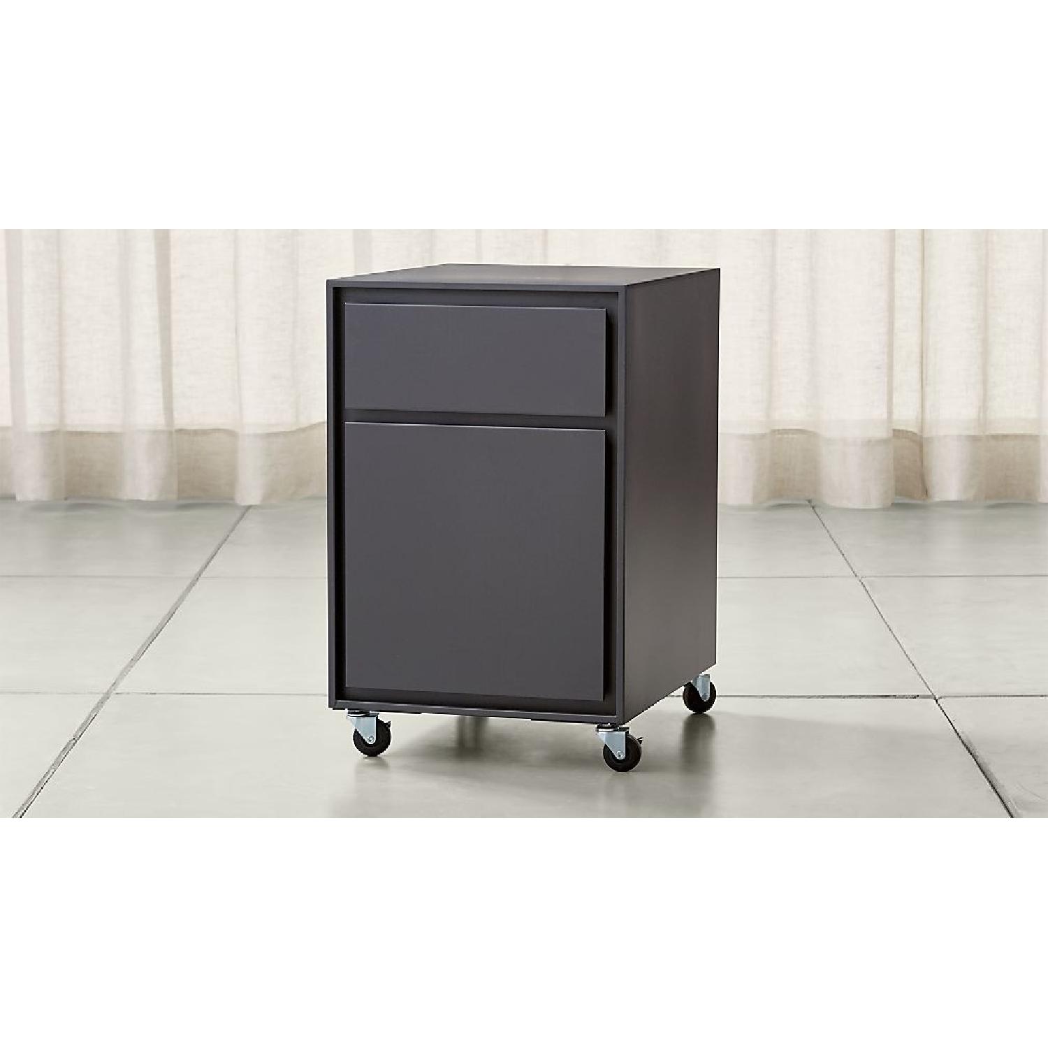 Crate & Barrel Pilsen Graphite 2 Drawer File Cabinet - image-4