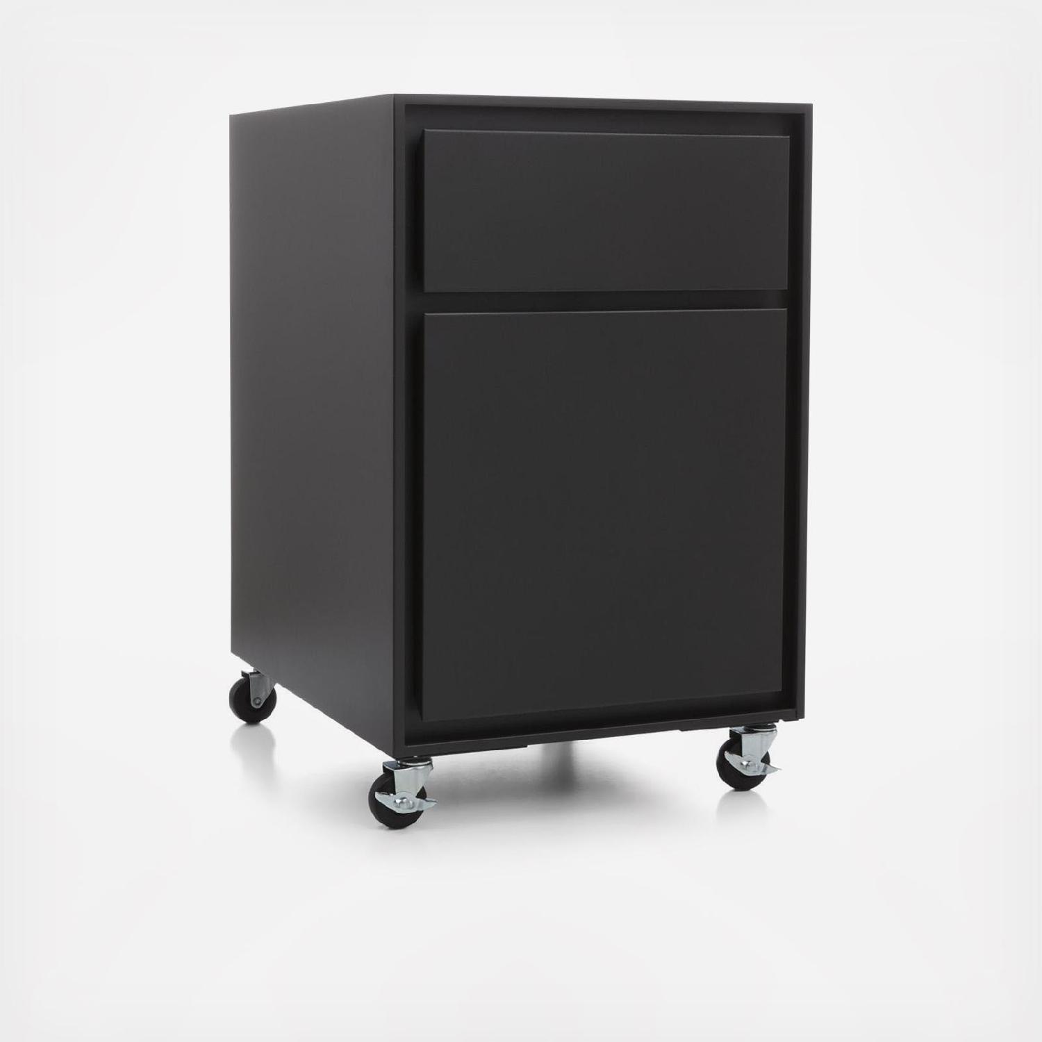 Crate & Barrel Pilsen Graphite 2 Drawer File Cabinet - image-5