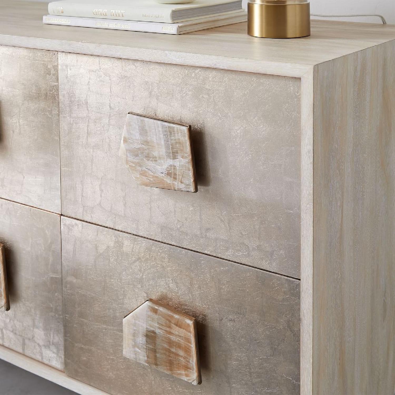 West Elm Roar + Rabbit Light Wood & Gold Jeweled Dresser - image-4