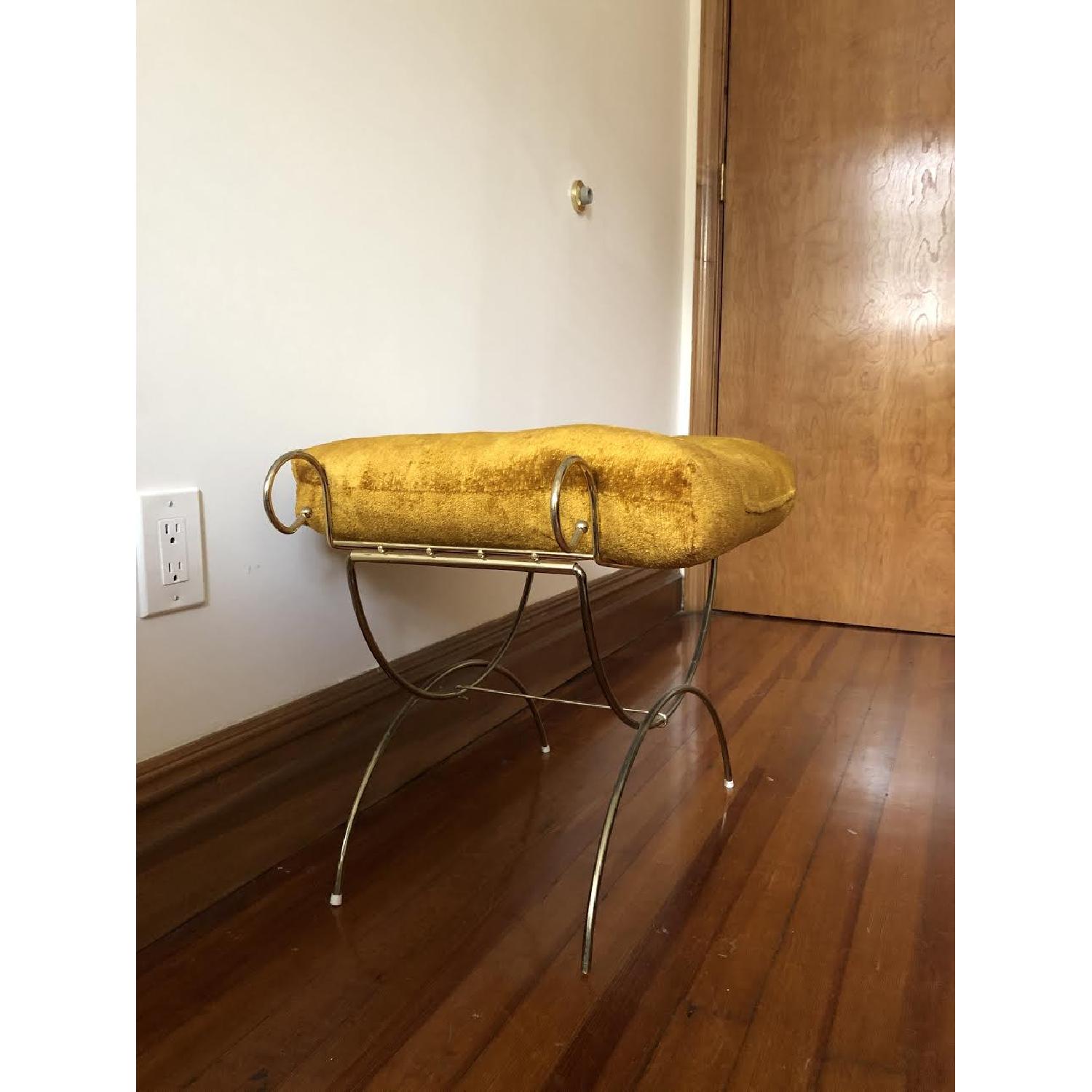 Vintage Hollywood Regency Vanity Stool - image-2