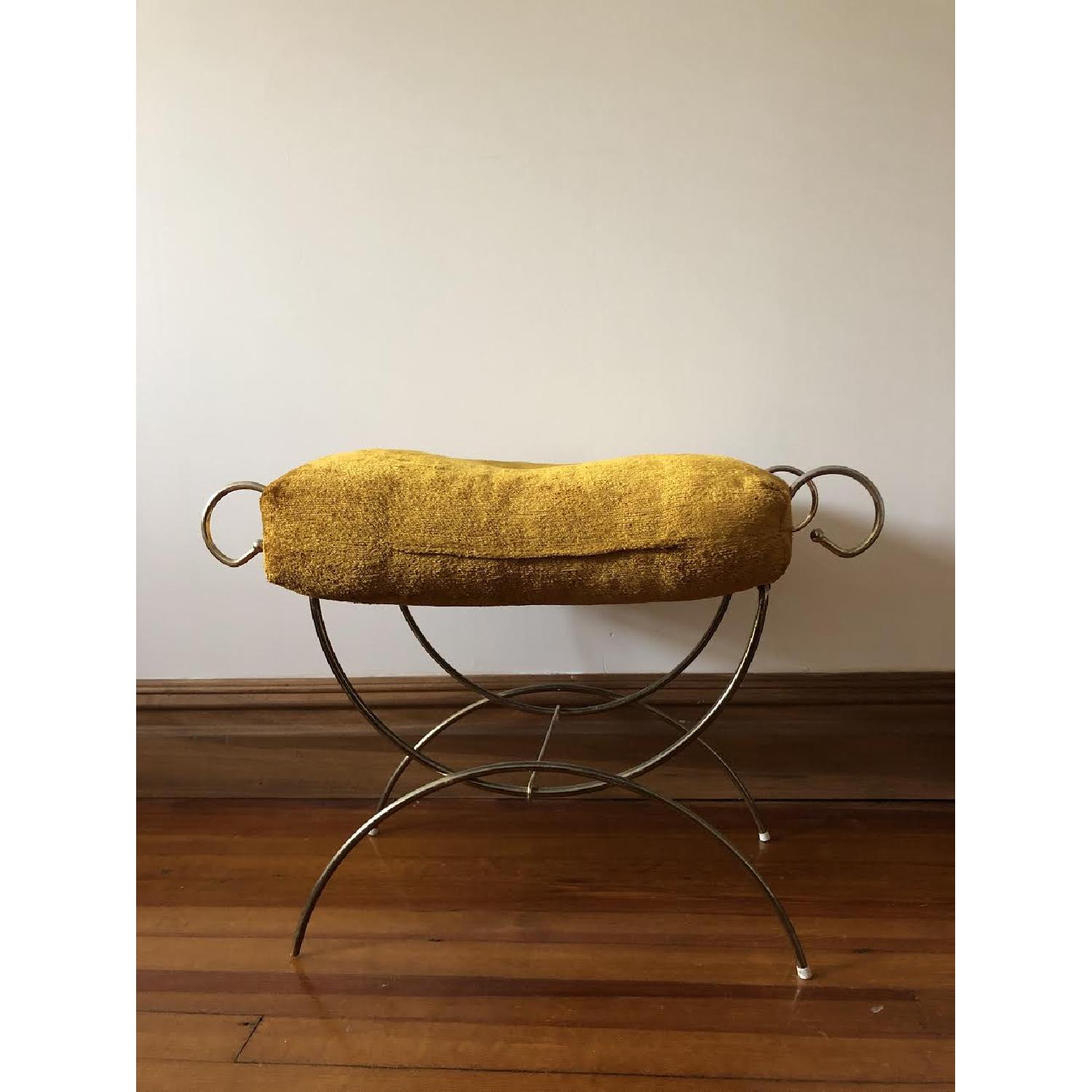 Vintage Hollywood Regency Vanity Stool - image-3