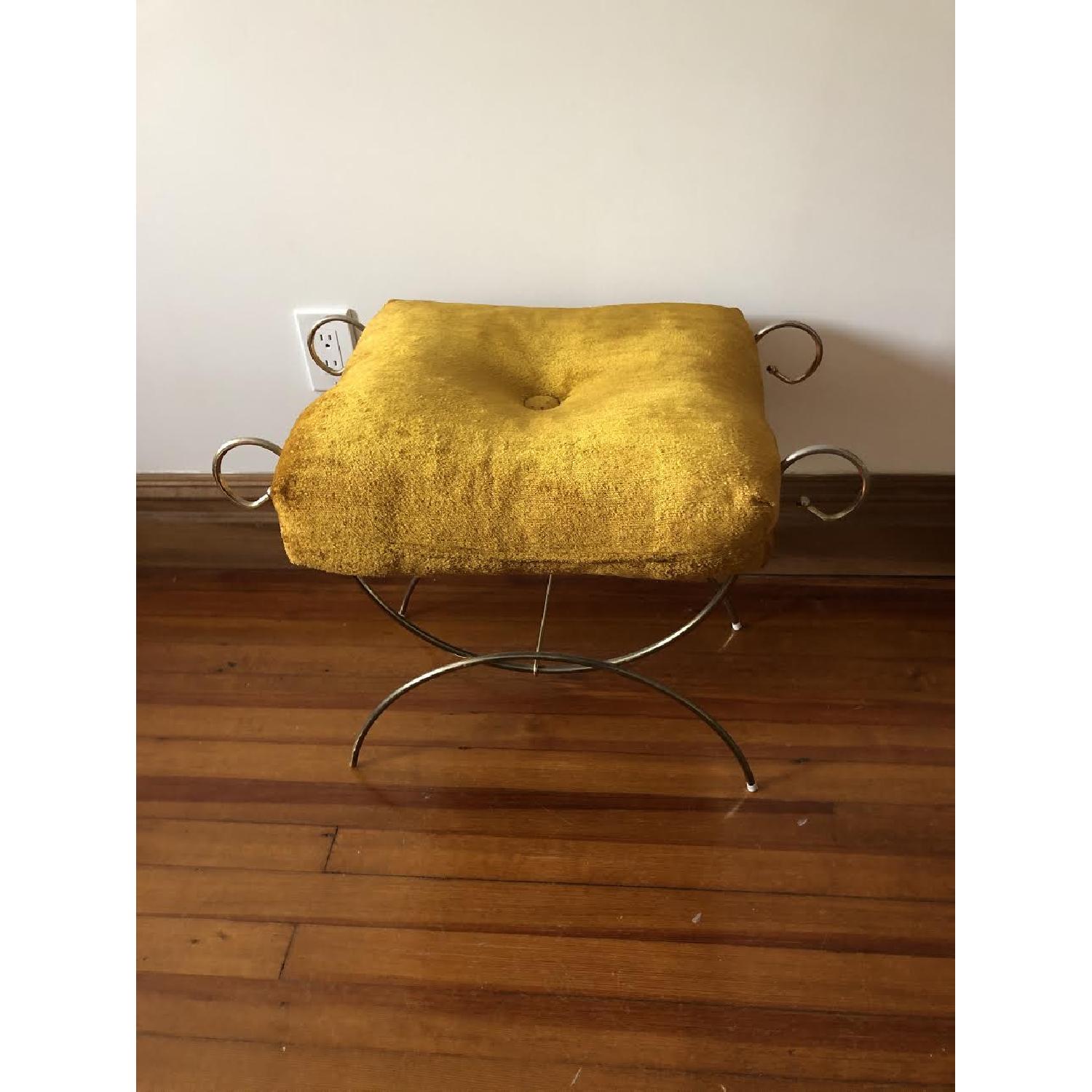 Vintage Hollywood Regency Vanity Stool - image-1