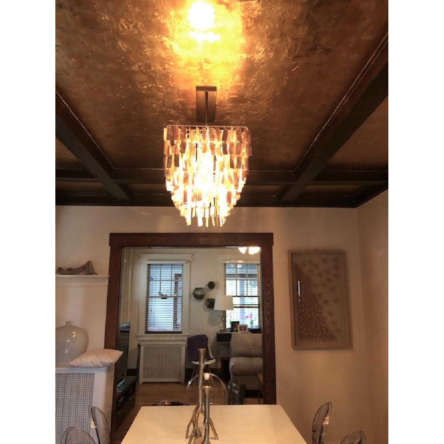 West Elm Capiz Rectangle Chandelier - image-2