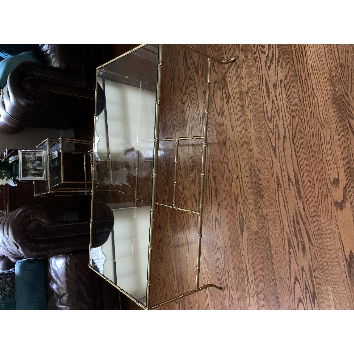 Pottery Barn Gold Coffee Table - image-1