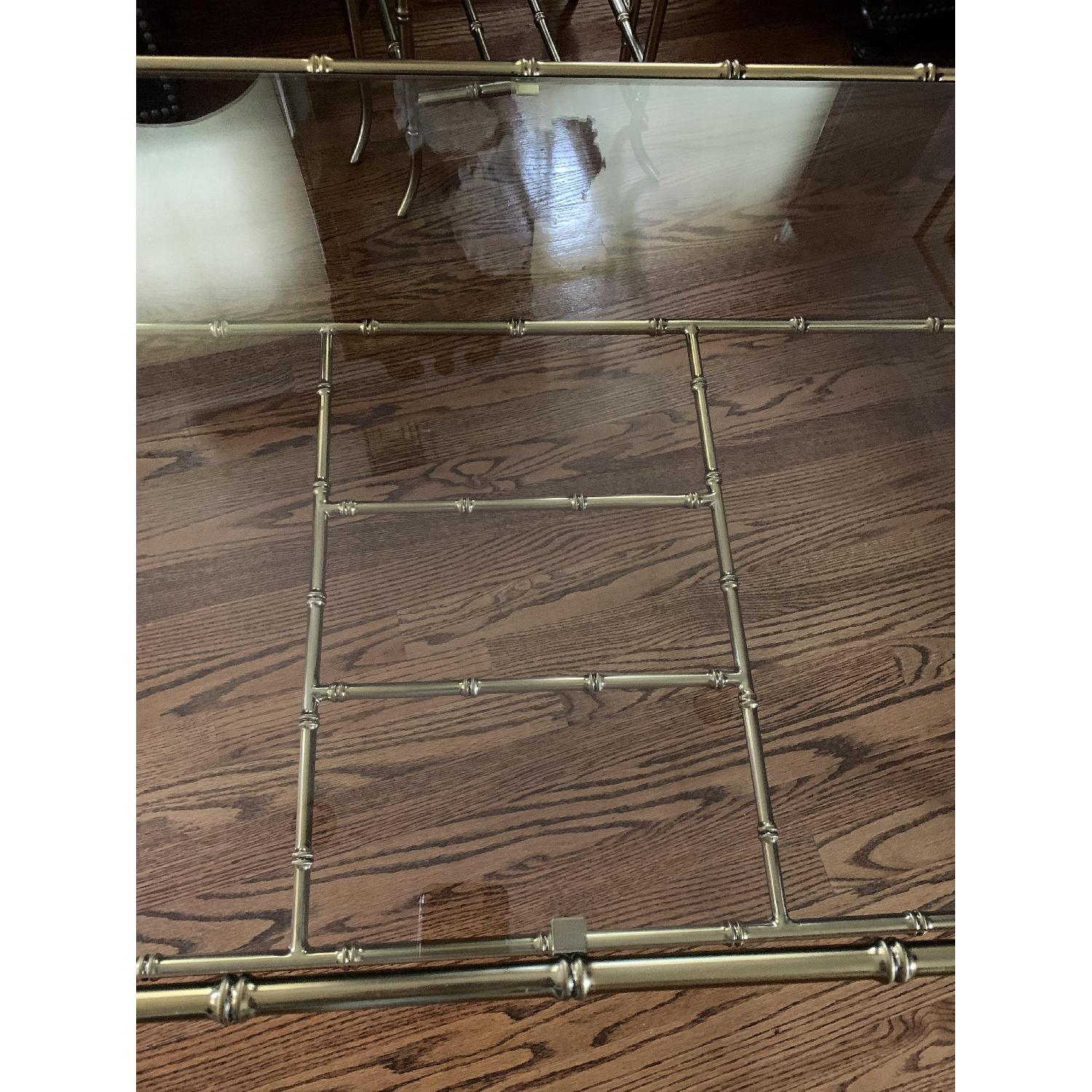 Pottery Barn Gold Coffee Table - image-2