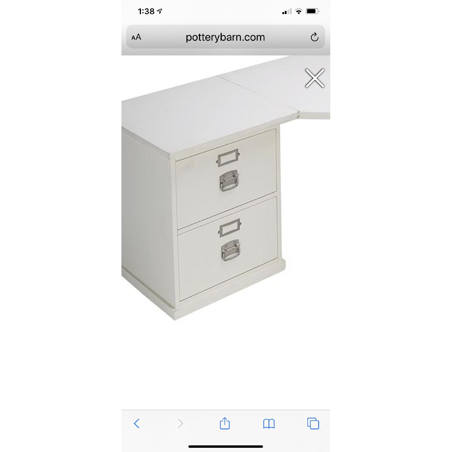 Pottery Barn Bedford corner Desk and Chair AptDeco