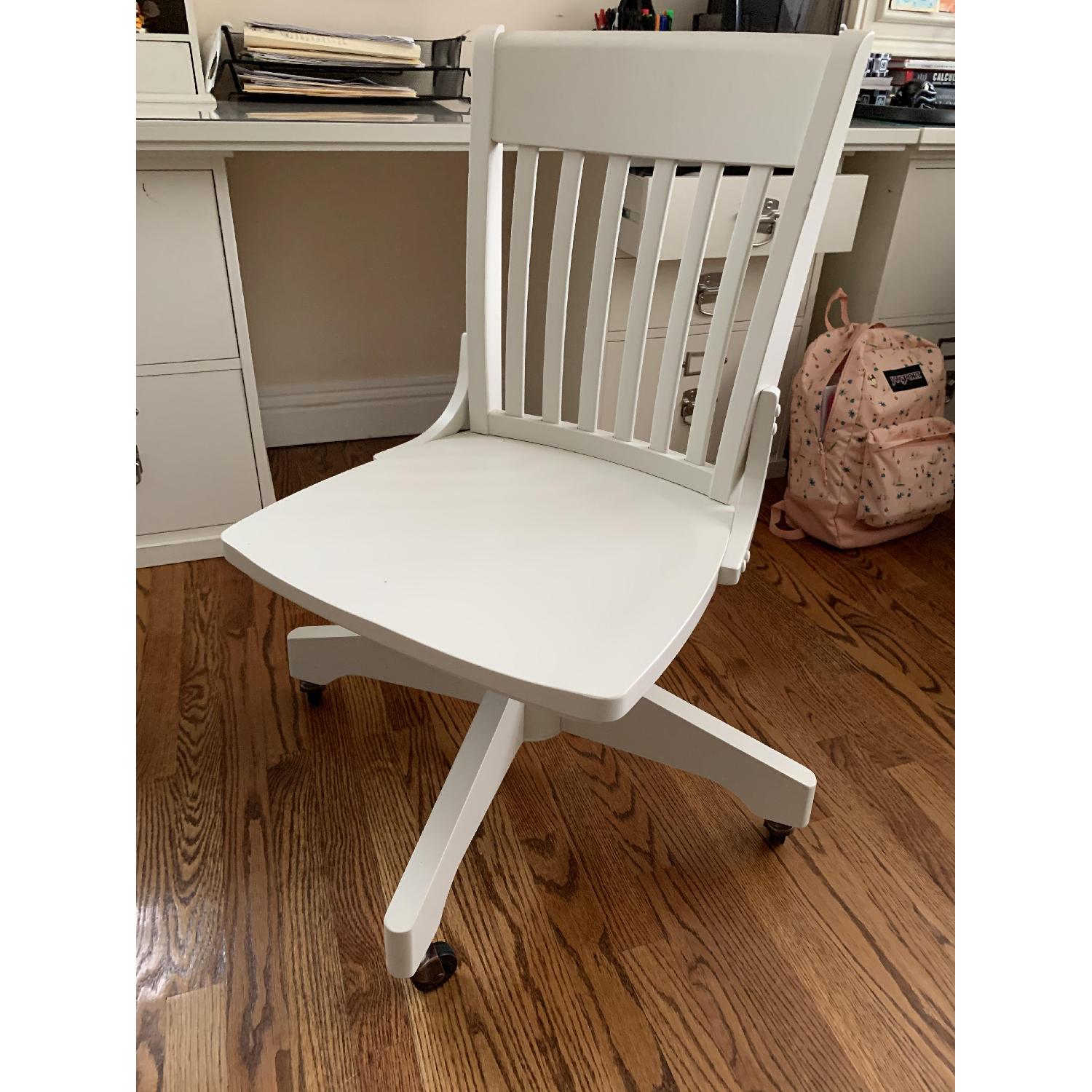 Pottery Barn Bedford corner Desk and Chair AptDeco