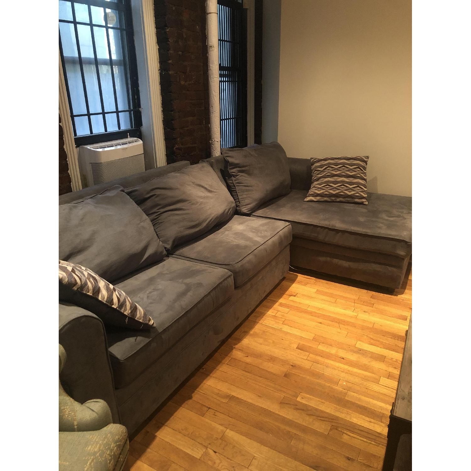 Bob's Discount Venus Blue Left Arm Sectional - image-1