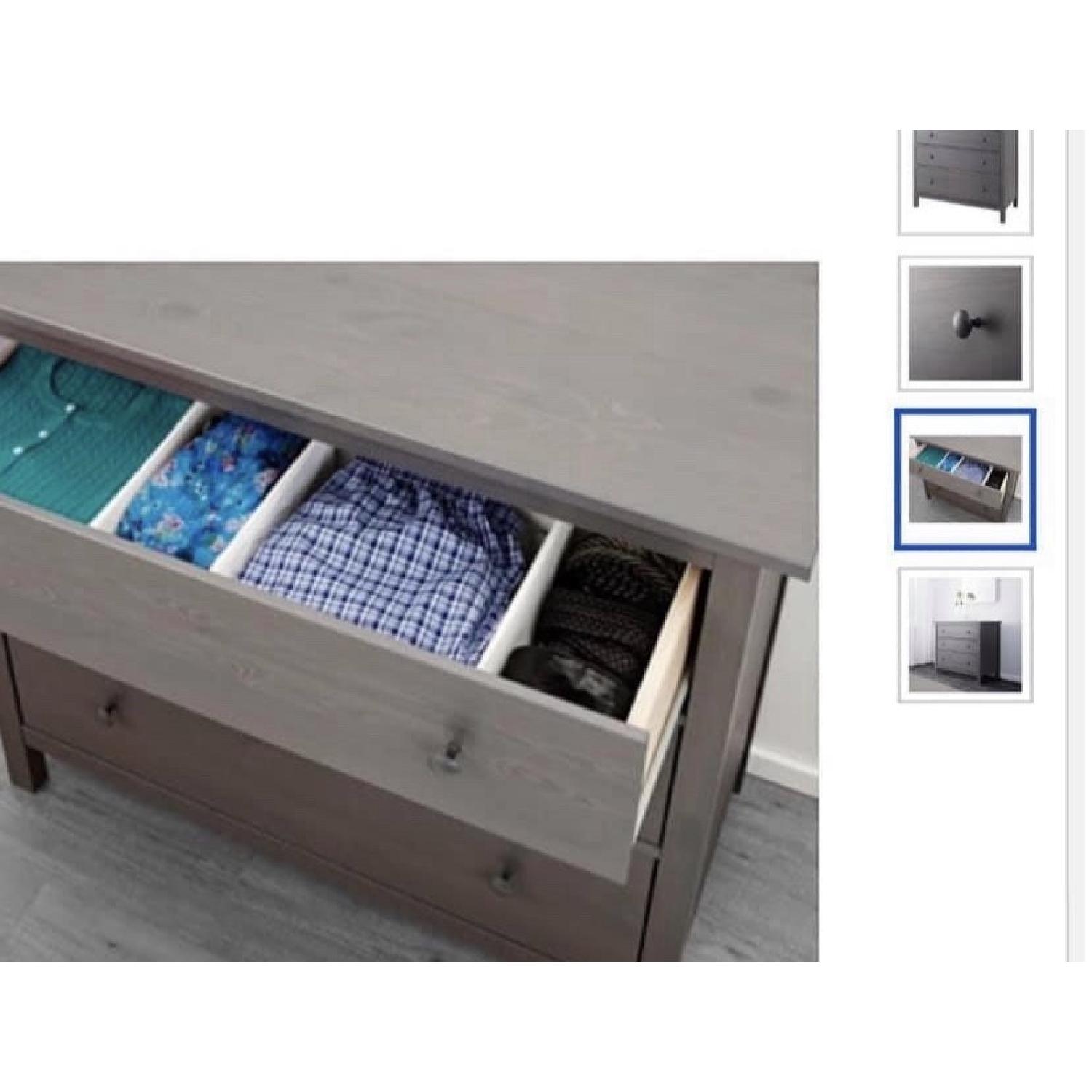 Ikea Hemnes Grey/Blue 3 Drawer Dresser - image-1