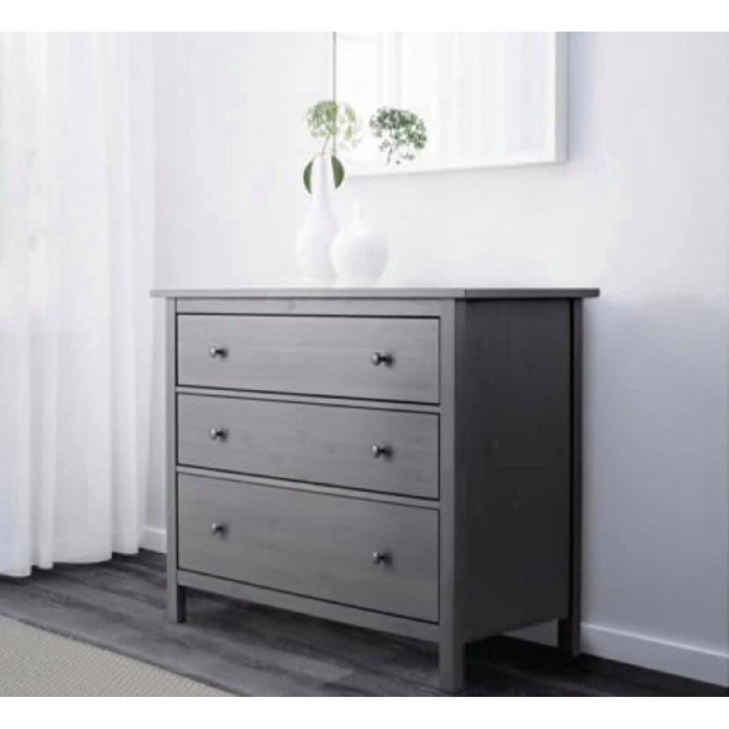 Ikea Hemnes Grey/Blue 3 Drawer Dresser - image-3