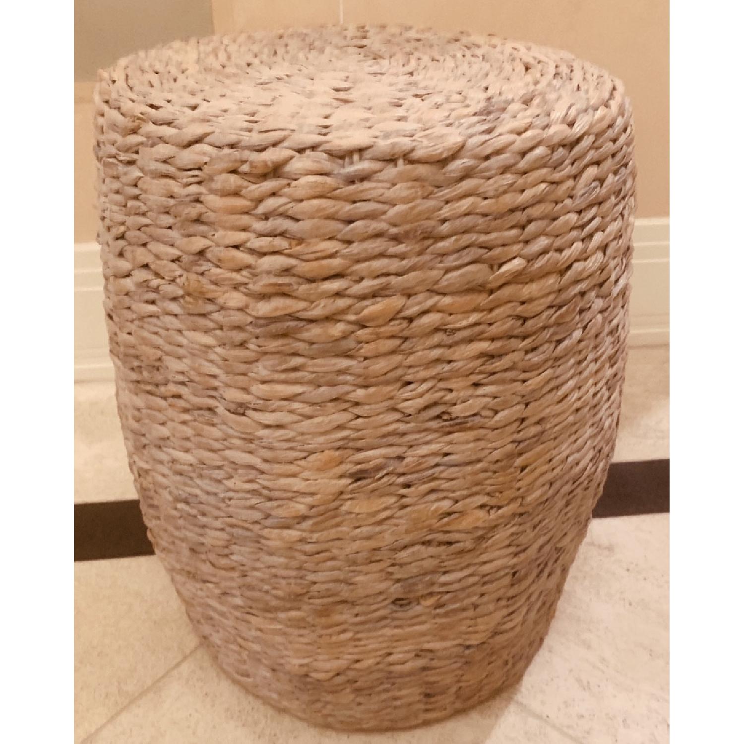 Lillian August Violet Rattan Drum Table - image-2