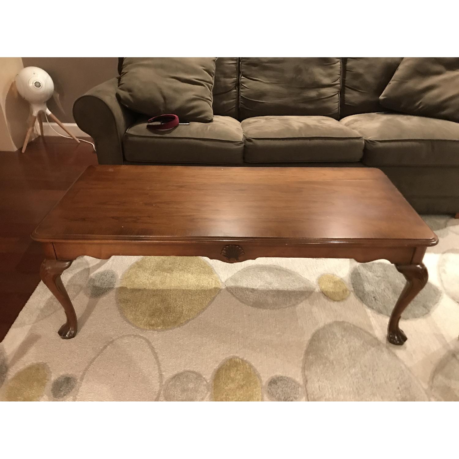 Dark Brown Coffee Table - image-2