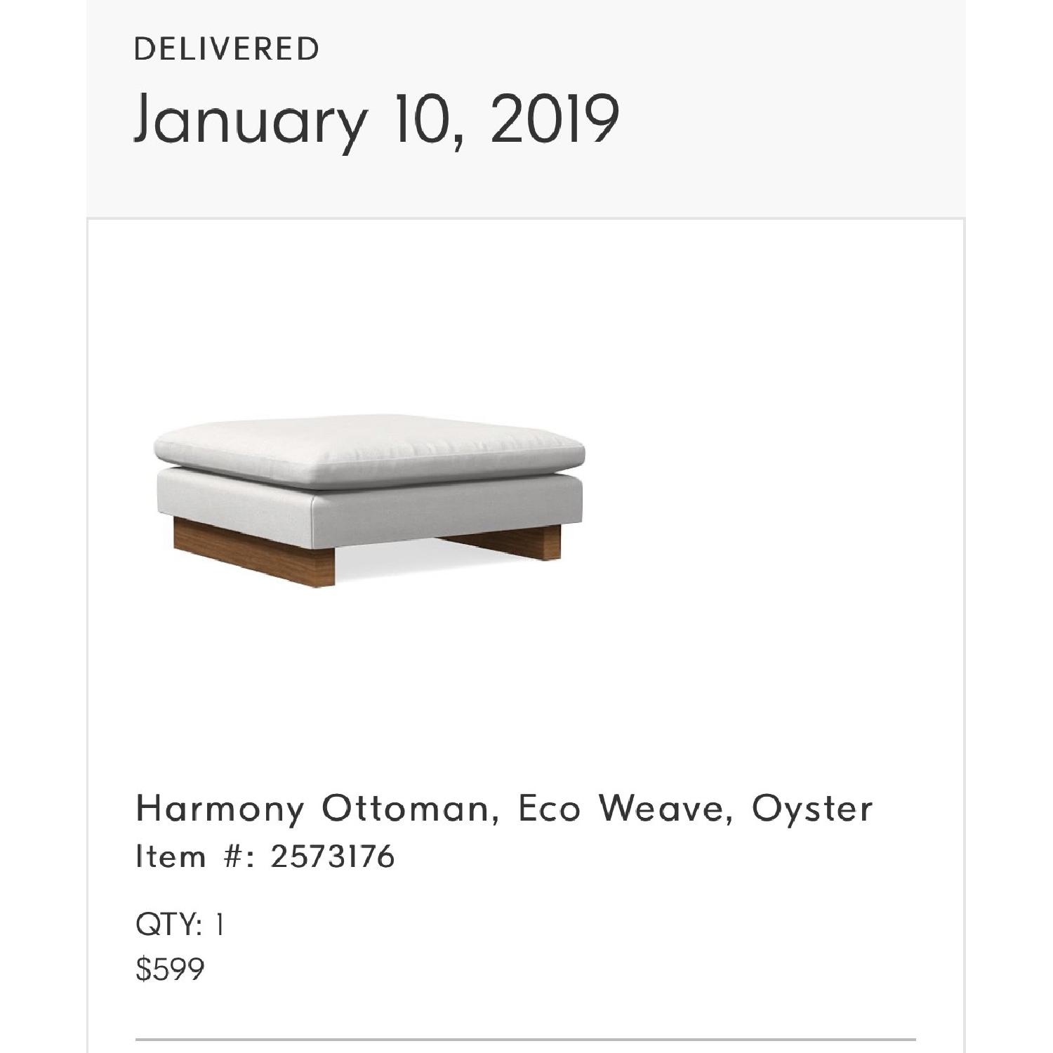 West Elm Harmony Ottoman - image-1