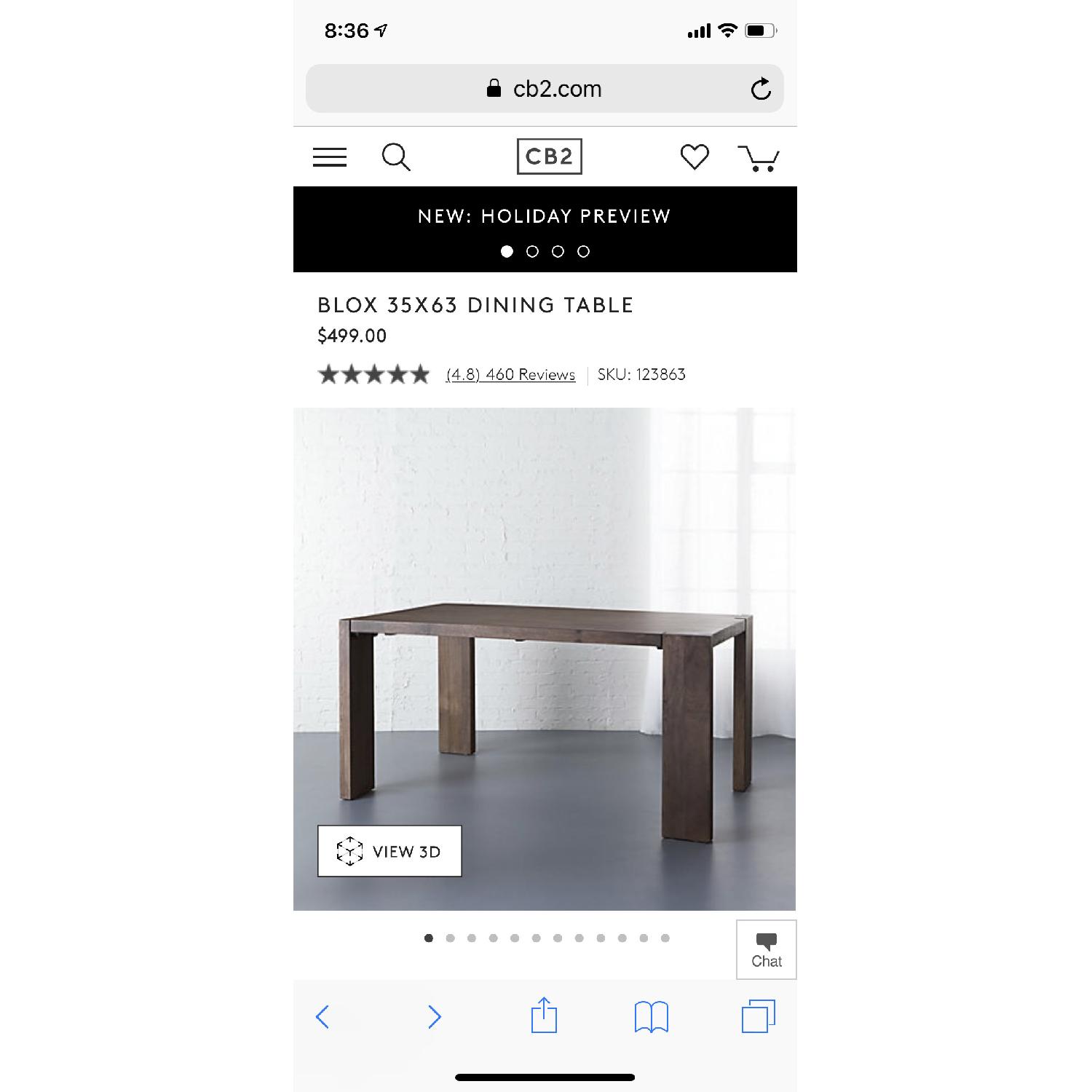 CB2 Blox Dining Table/Desk - image-7