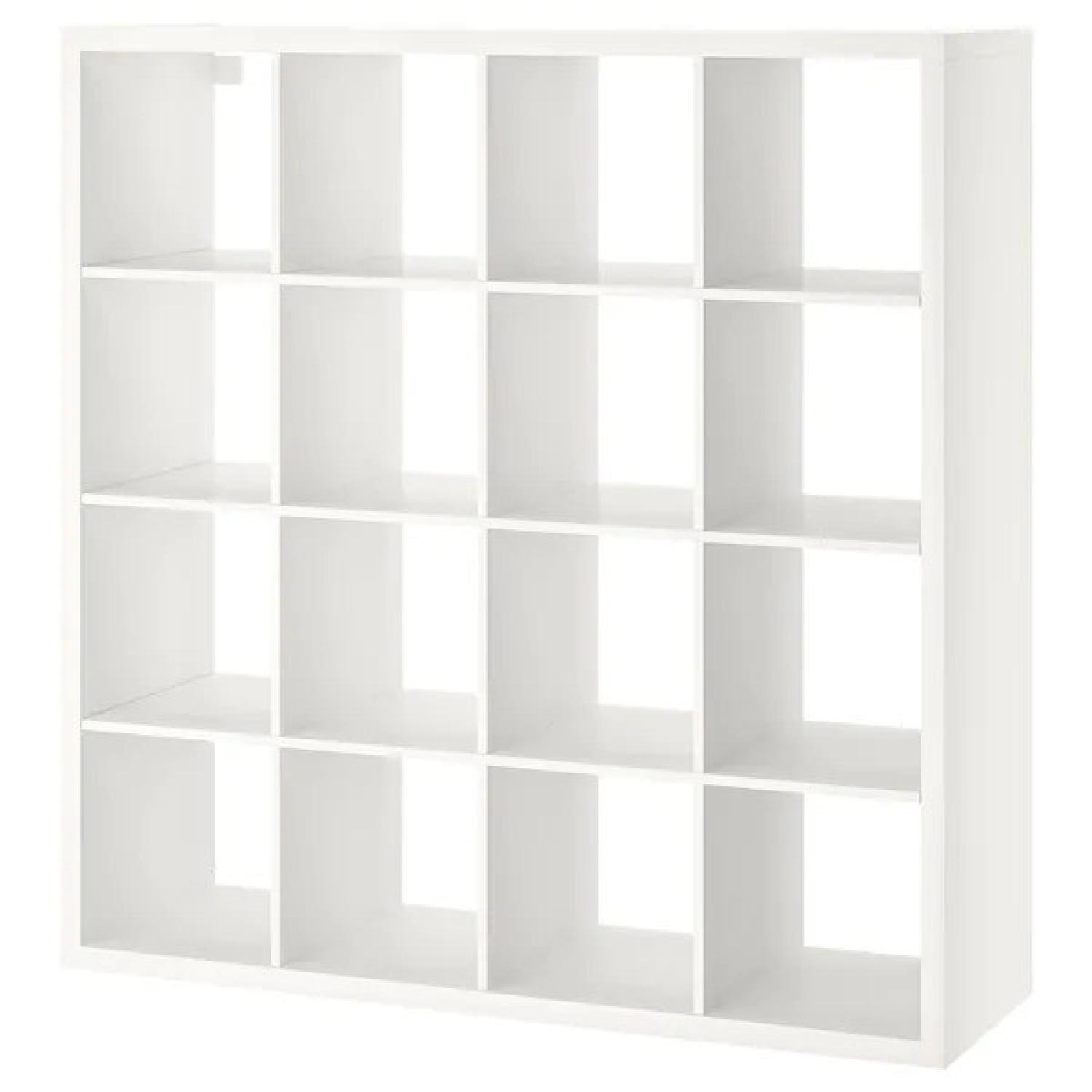 Ikea Kallax Shelf Unit w/ 8 Inserts - image-0