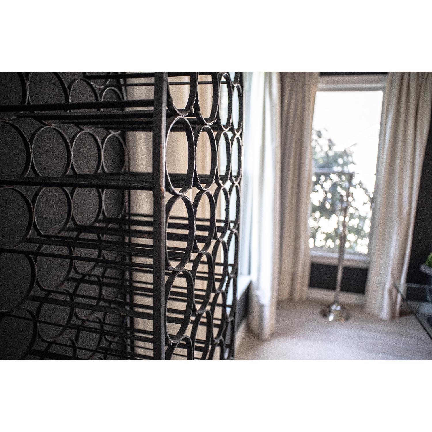 Vintage Arthur Umanoff Wrought Iron Wine Rack - image-2
