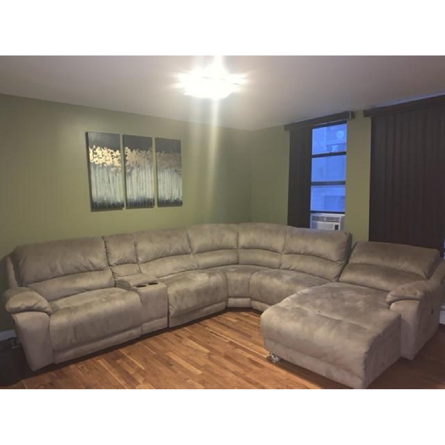 Raymour & Flanigan Cindy Crawford Mckenzie Sectional Sofa - image-5