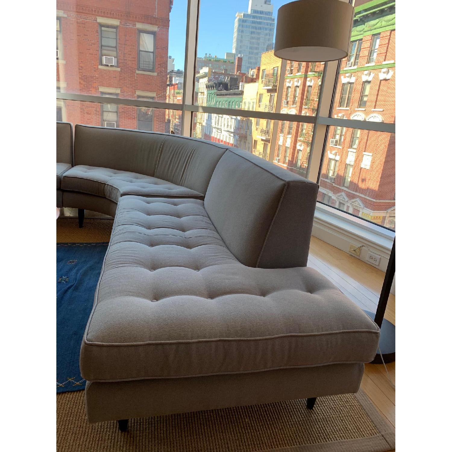 Room & Board Reese 3 Piece Curved Sectional Sofa - image-2