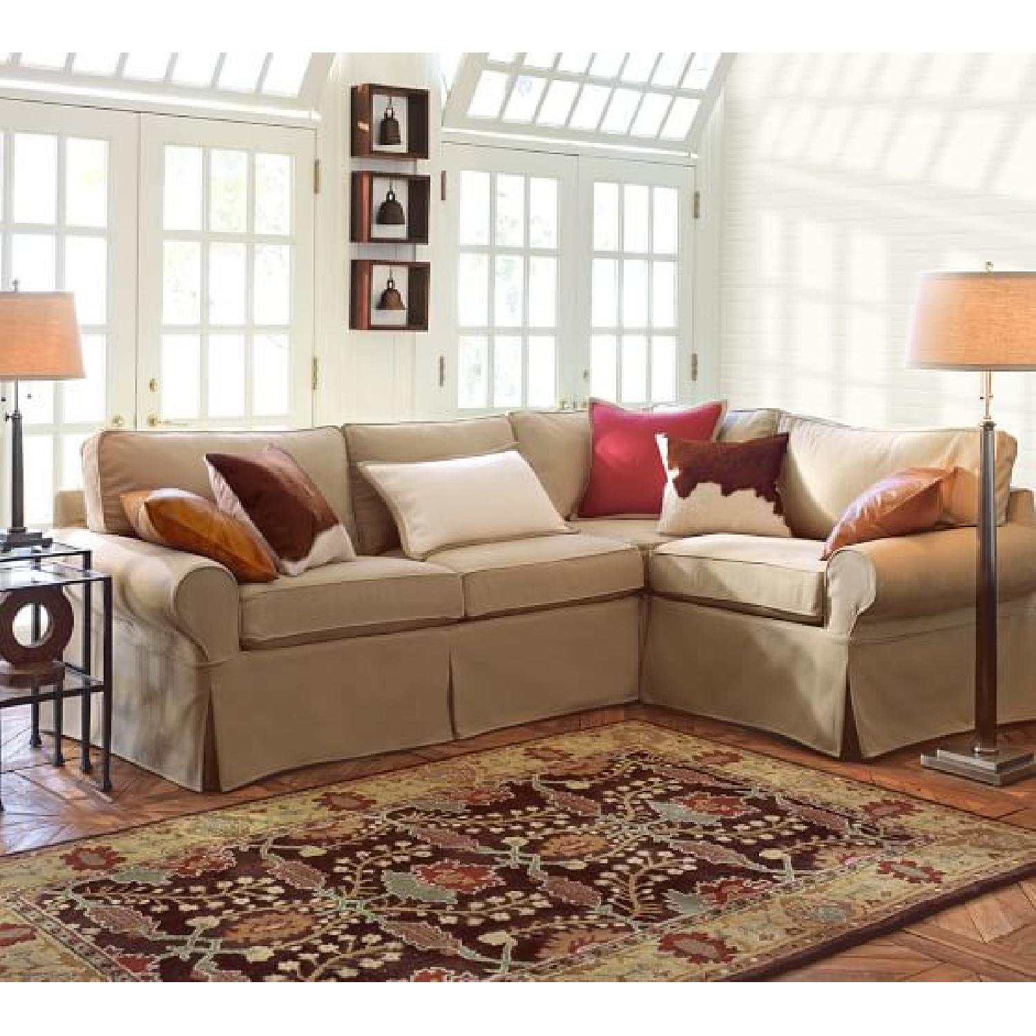 Pottery Barn PB Basic Left Arm 3 Piece Sectional Sofa - image-6