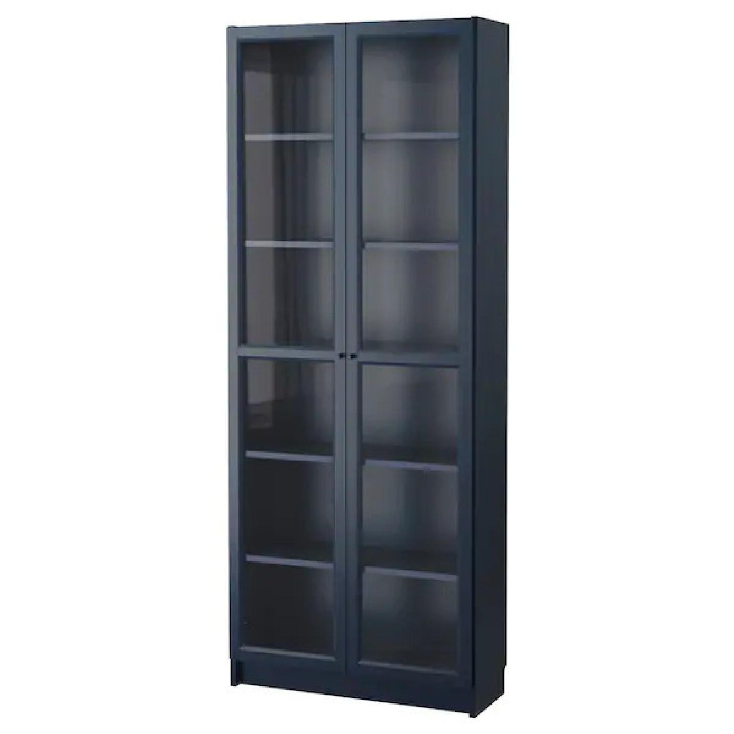 IKEA BILLY Bookcase with glass doors - image-0