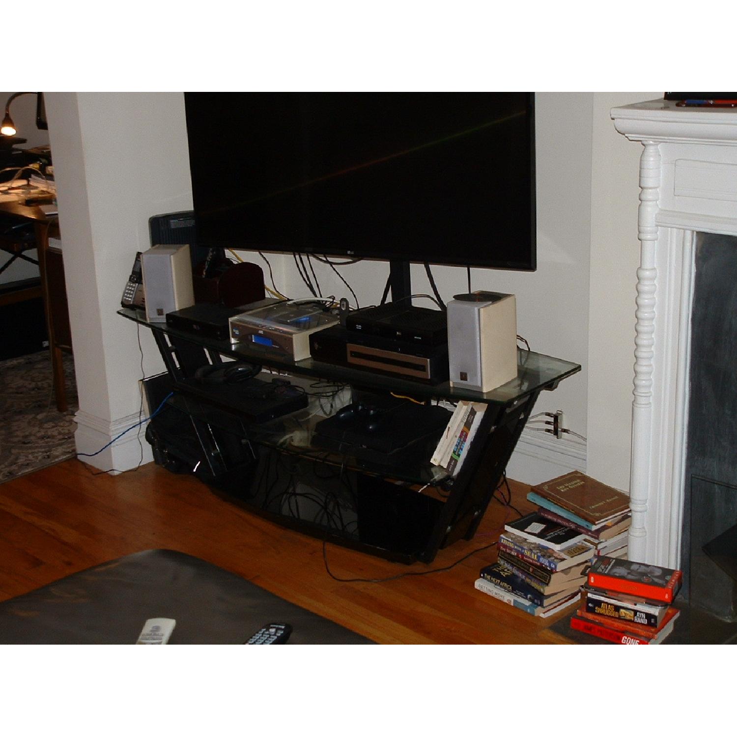 Glass TV Stand w/ Mount - image-2