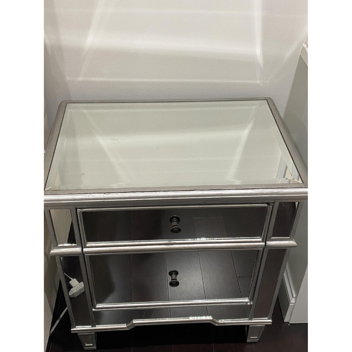 Pier 1 Hayworth Mirrored Silver Dresser AptDeco