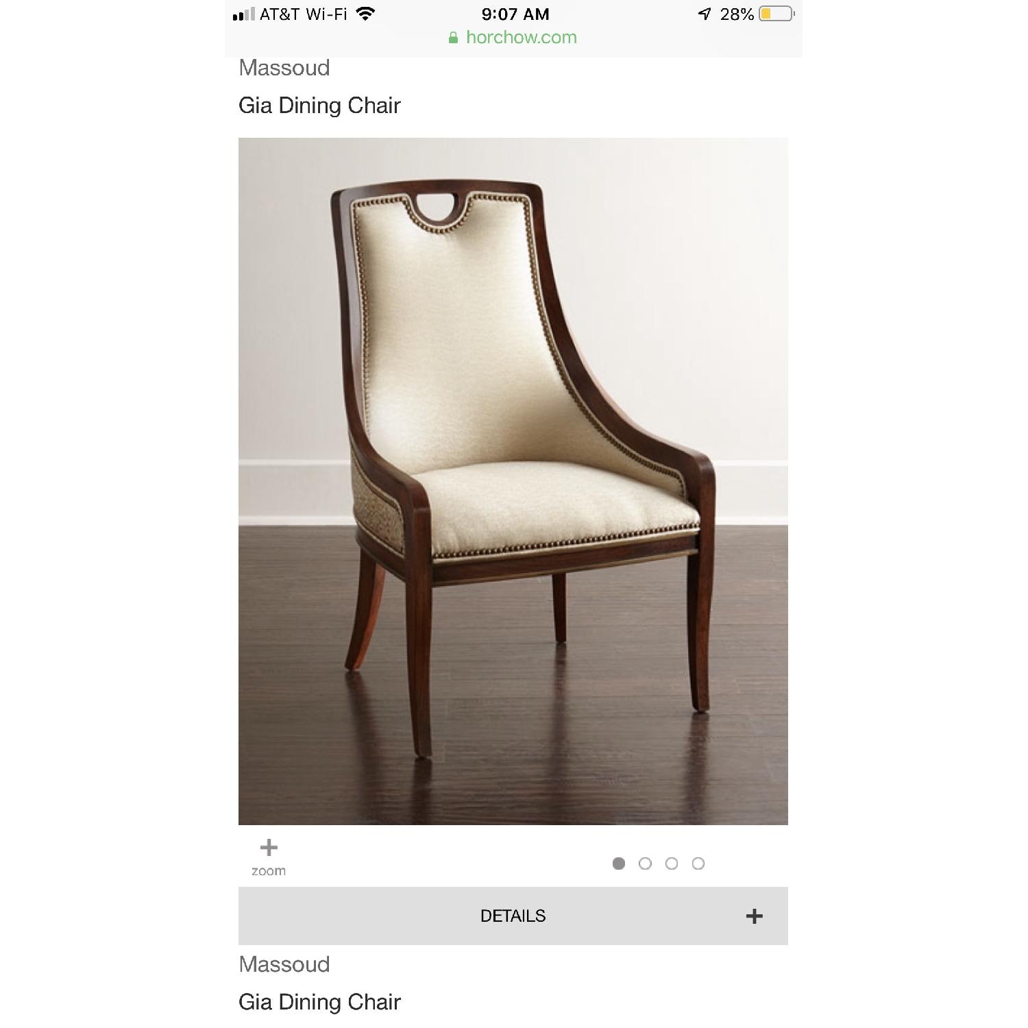 Horchow Massoud Gia Dining Chairs - image-1