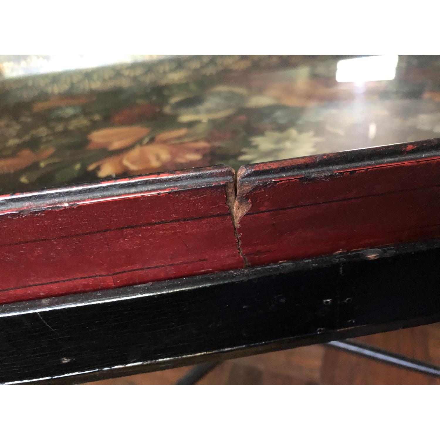ANTIQUE HAND PAINTED TRAY TABLE- Victorian - image-3