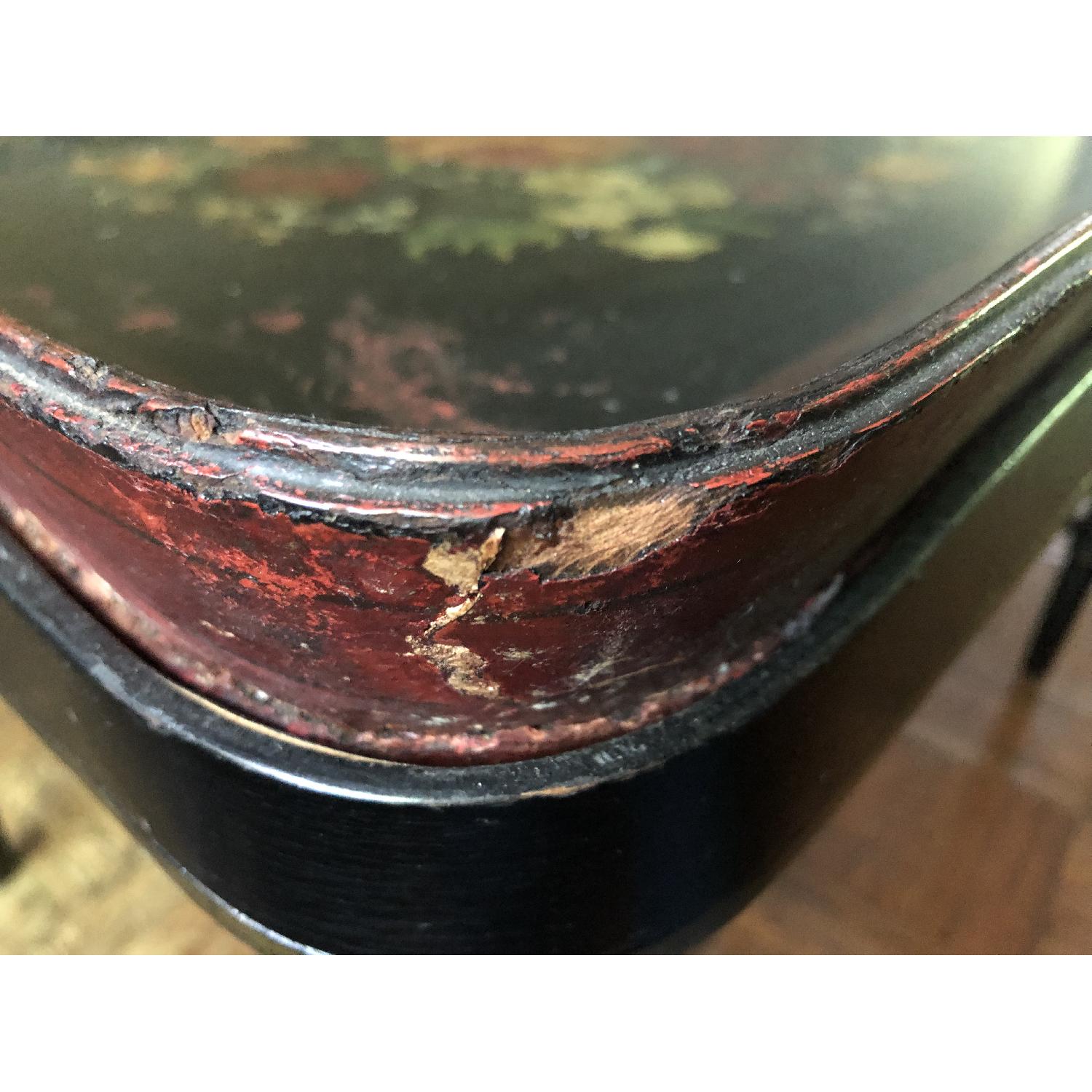 ANTIQUE HAND PAINTED TRAY TABLE- Victorian - image-6