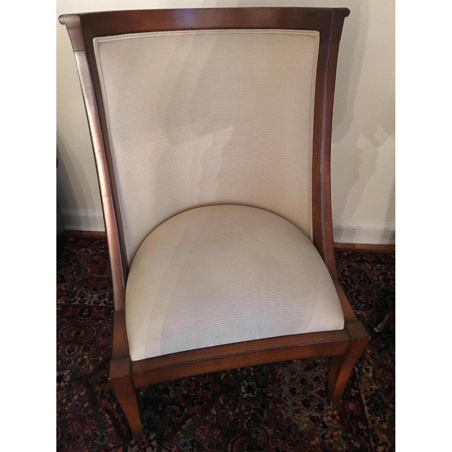 MGM Furniture Fabric & Wood Club Chairs - image-1