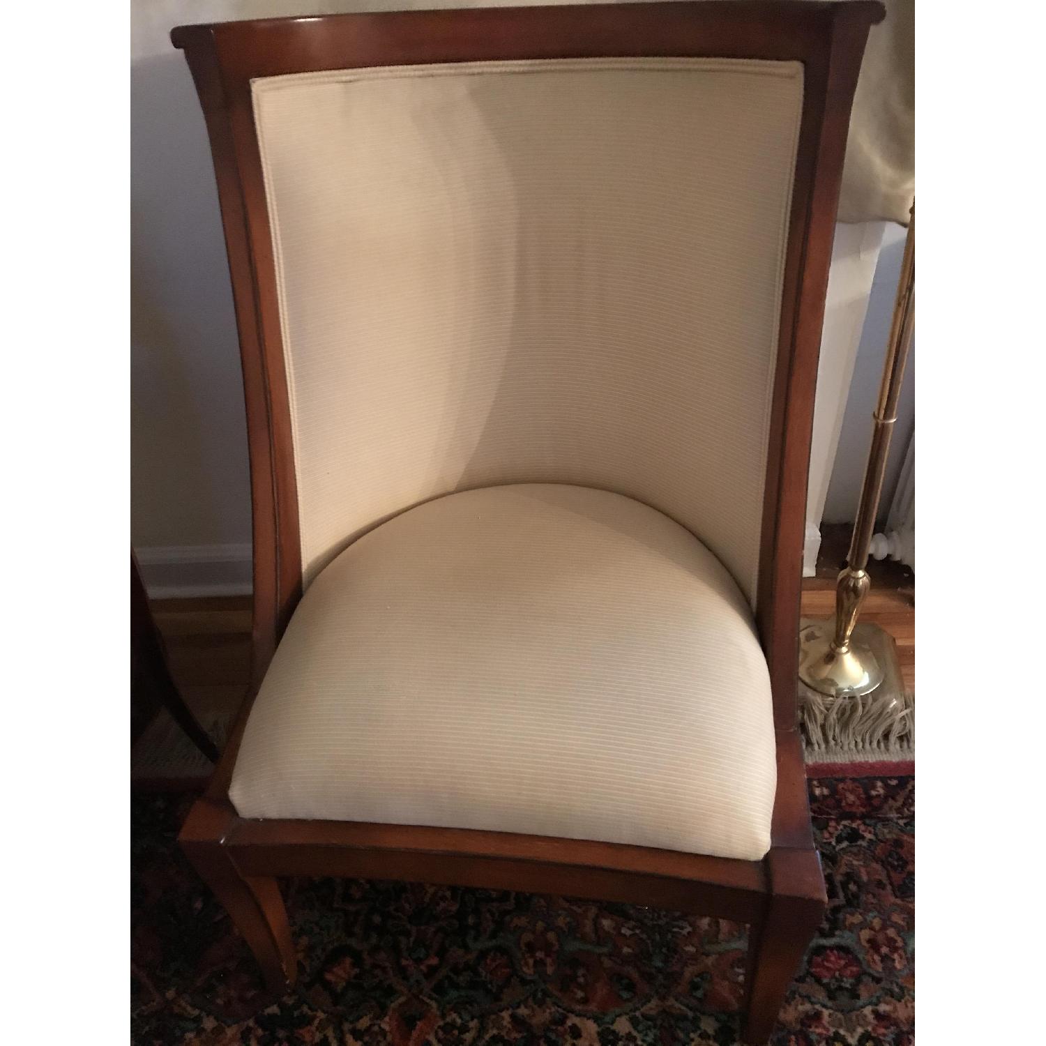 MGM Furniture Fabric & Wood Club Chairs - image-2