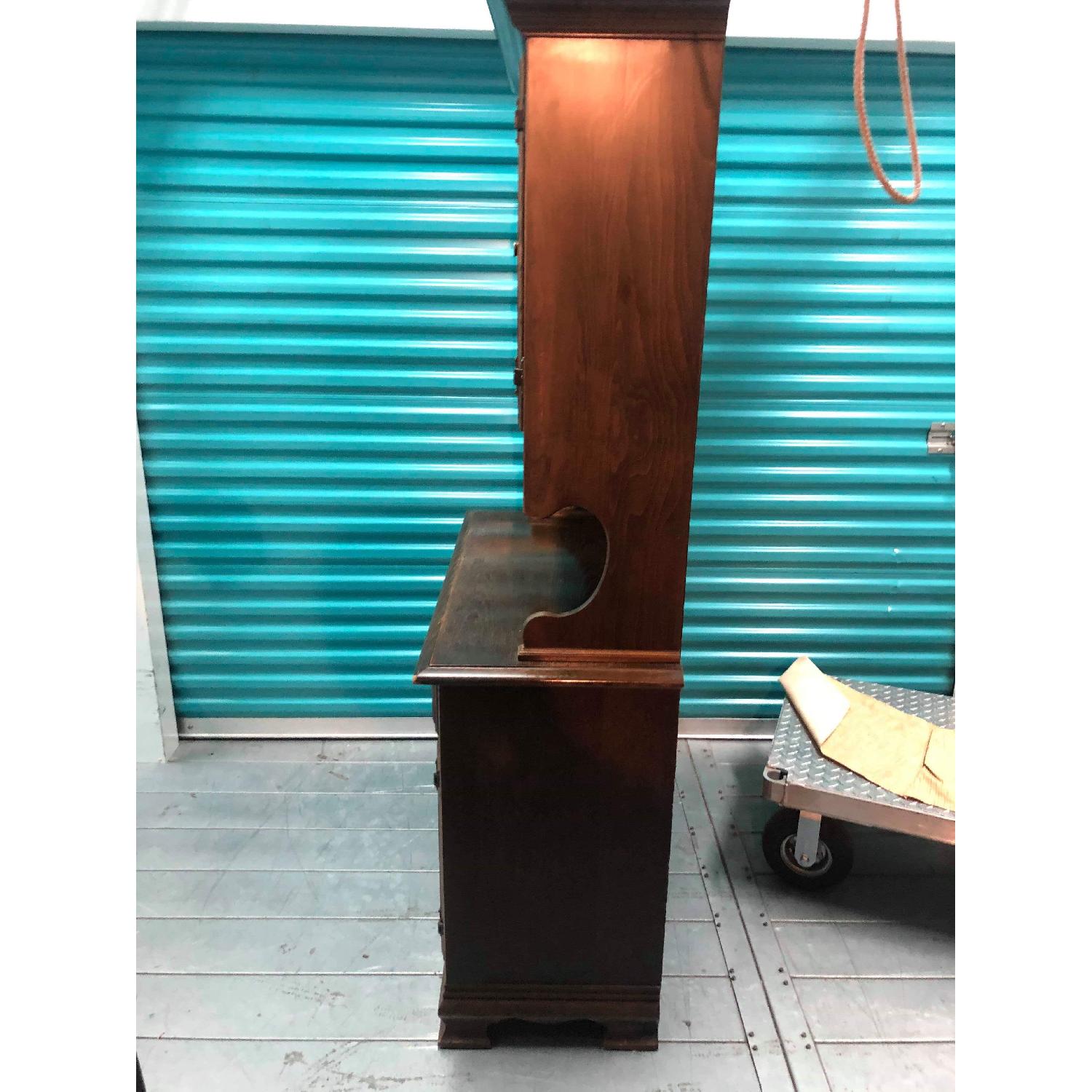 Vintage 1970s Solid Wood Cabinet/Hutch - image-4