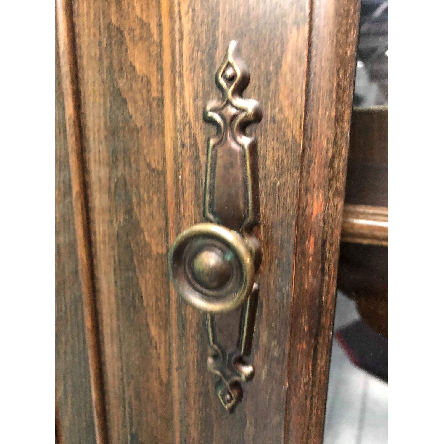 Vintage 1970s Solid Wood Cabinet/Hutch - image-12