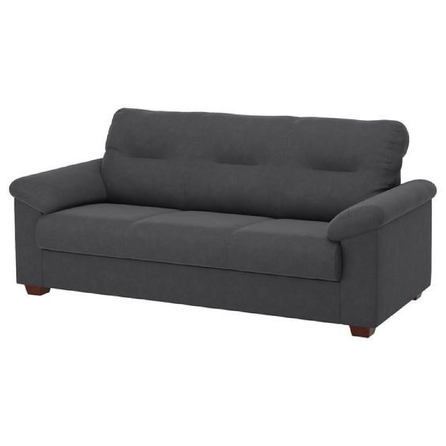 A650♠️IKEA KNISLINGE 3人掛けソファ グレー Ikea Knislinge Sofa in Samsta Dark Gray - AptDeco