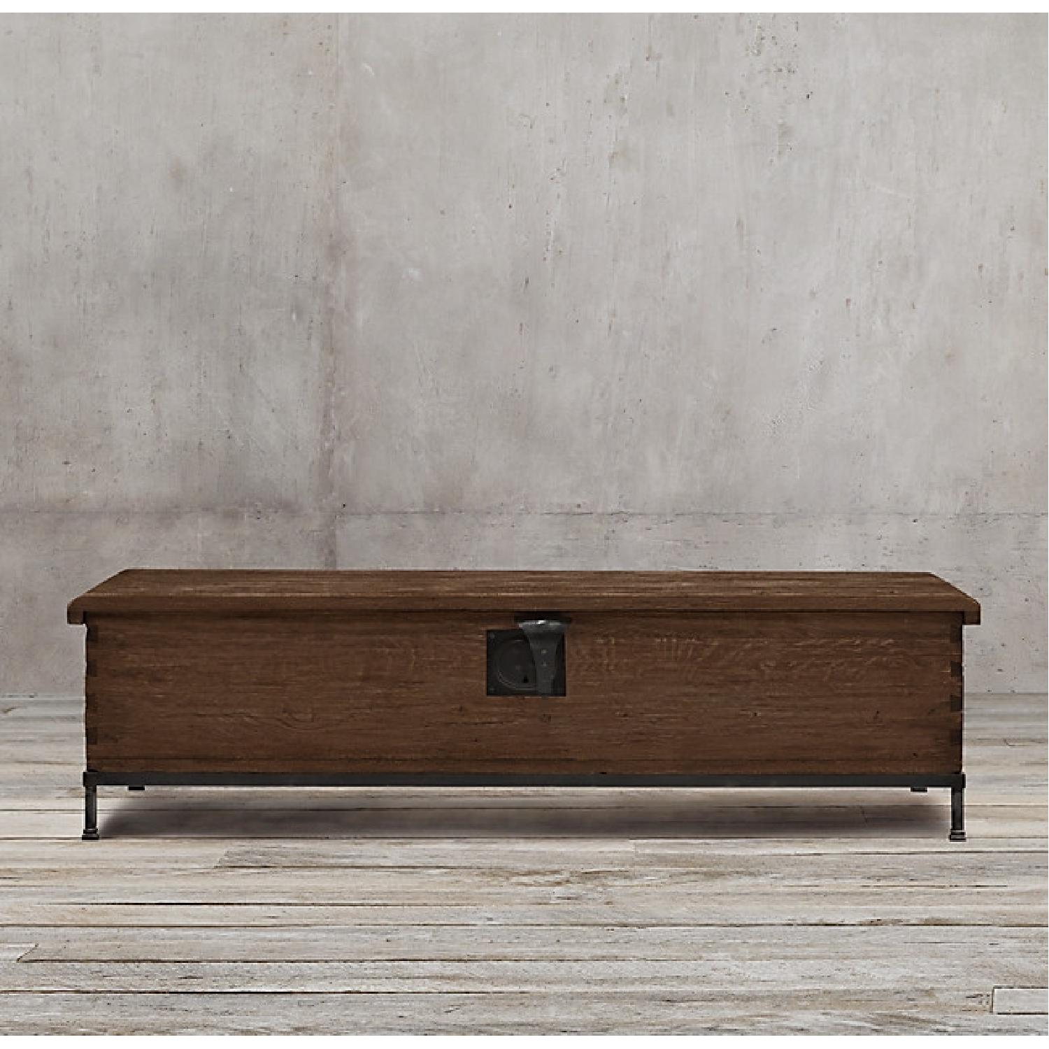Restoration Hardware 18th Century Oak Trunk Coffee Table - image-1