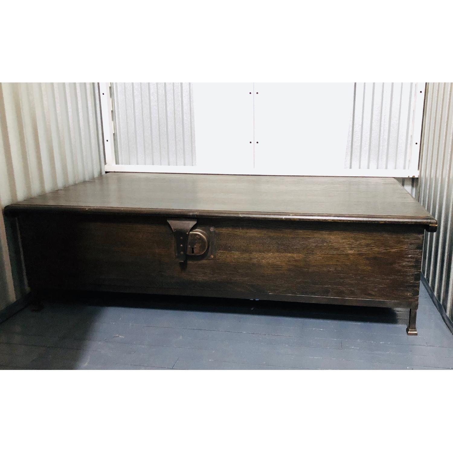 Restoration Hardware 18th Century Oak Trunk Coffee Table - image-2