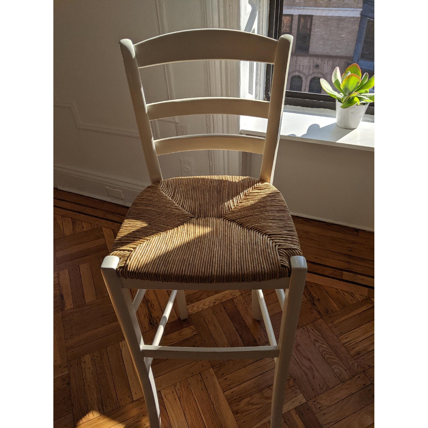 Pottery Barn Antique White Counter Stools - image-2
