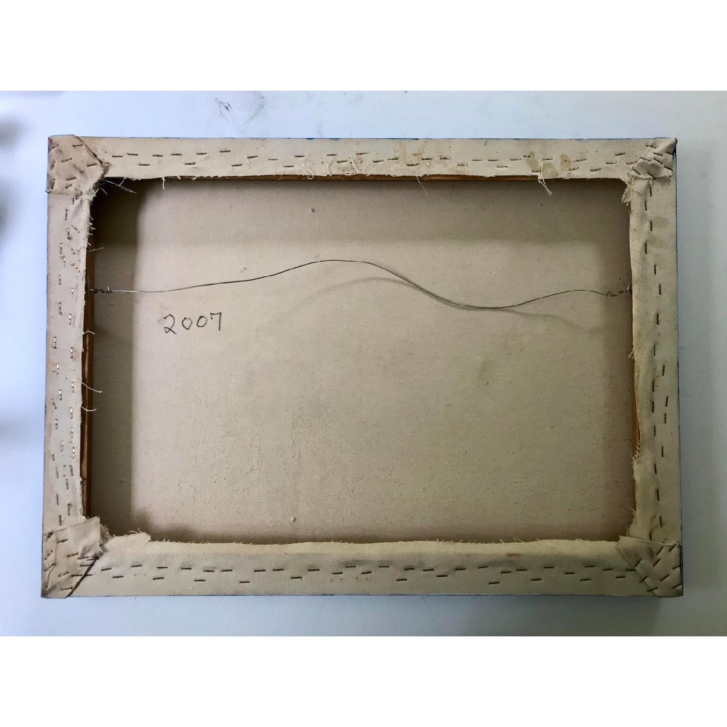 Vintage Abstract Painting Biomorphic by Frank Hertz - image-5