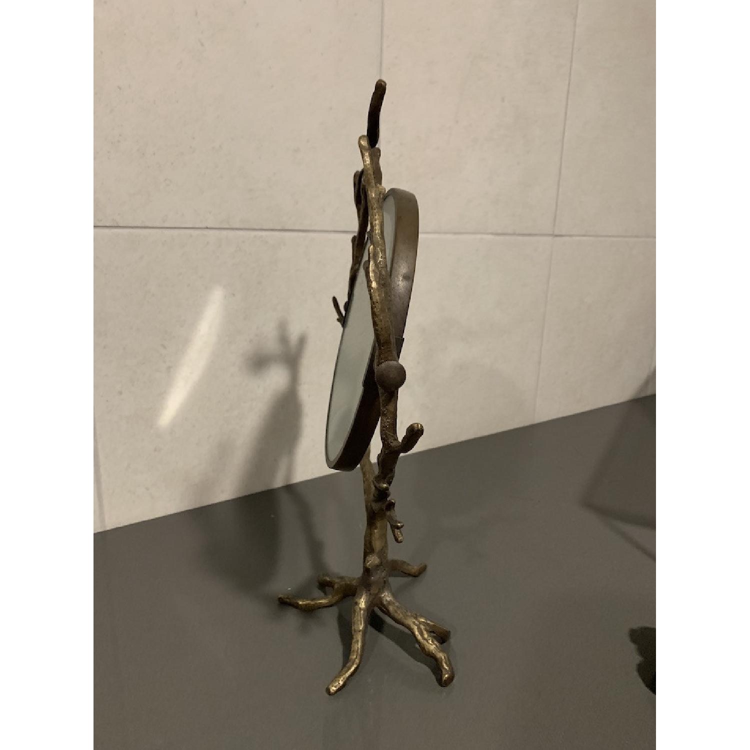 Anthropologie Gold Vanity Mirror - image-2