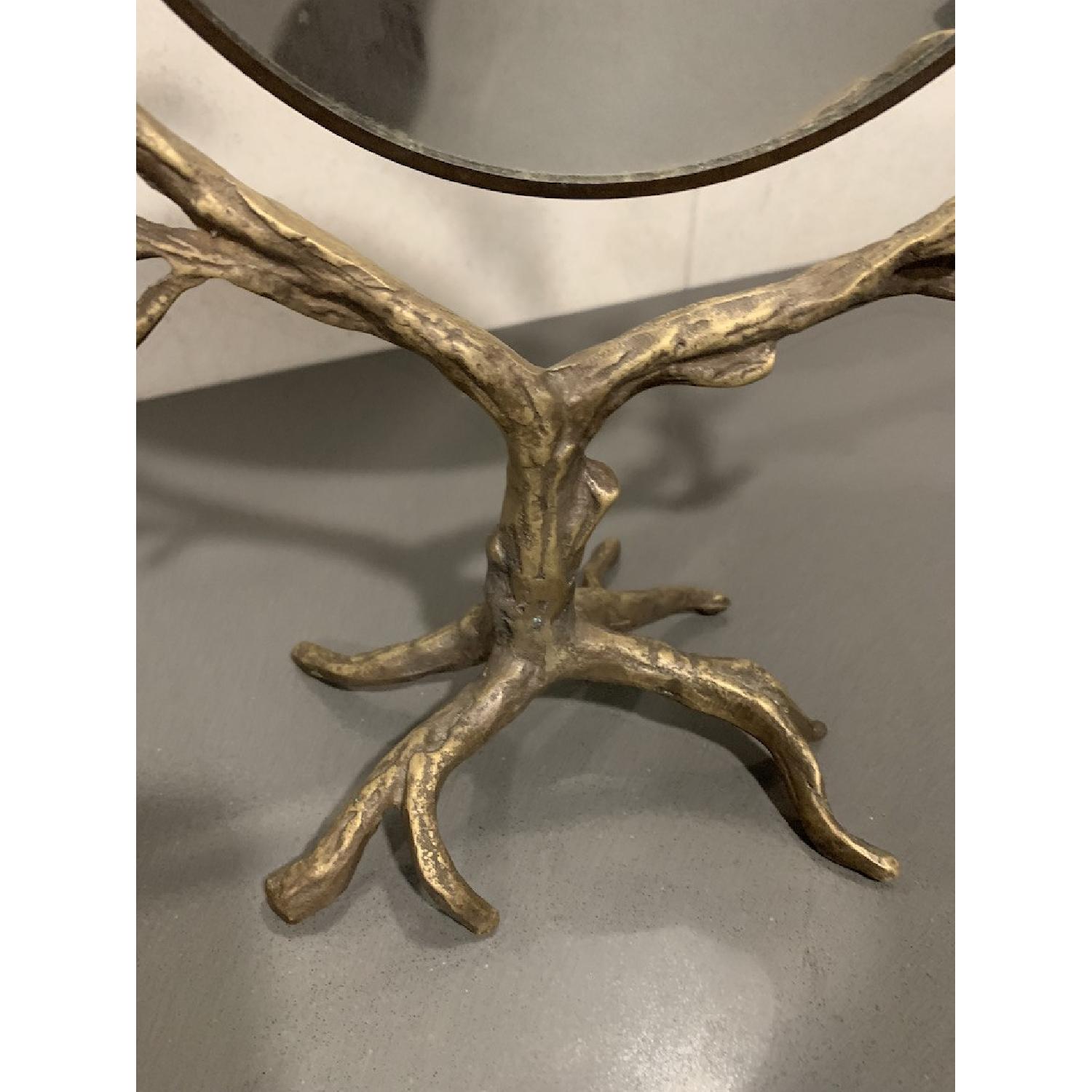 Anthropologie Gold Vanity Mirror - image-3