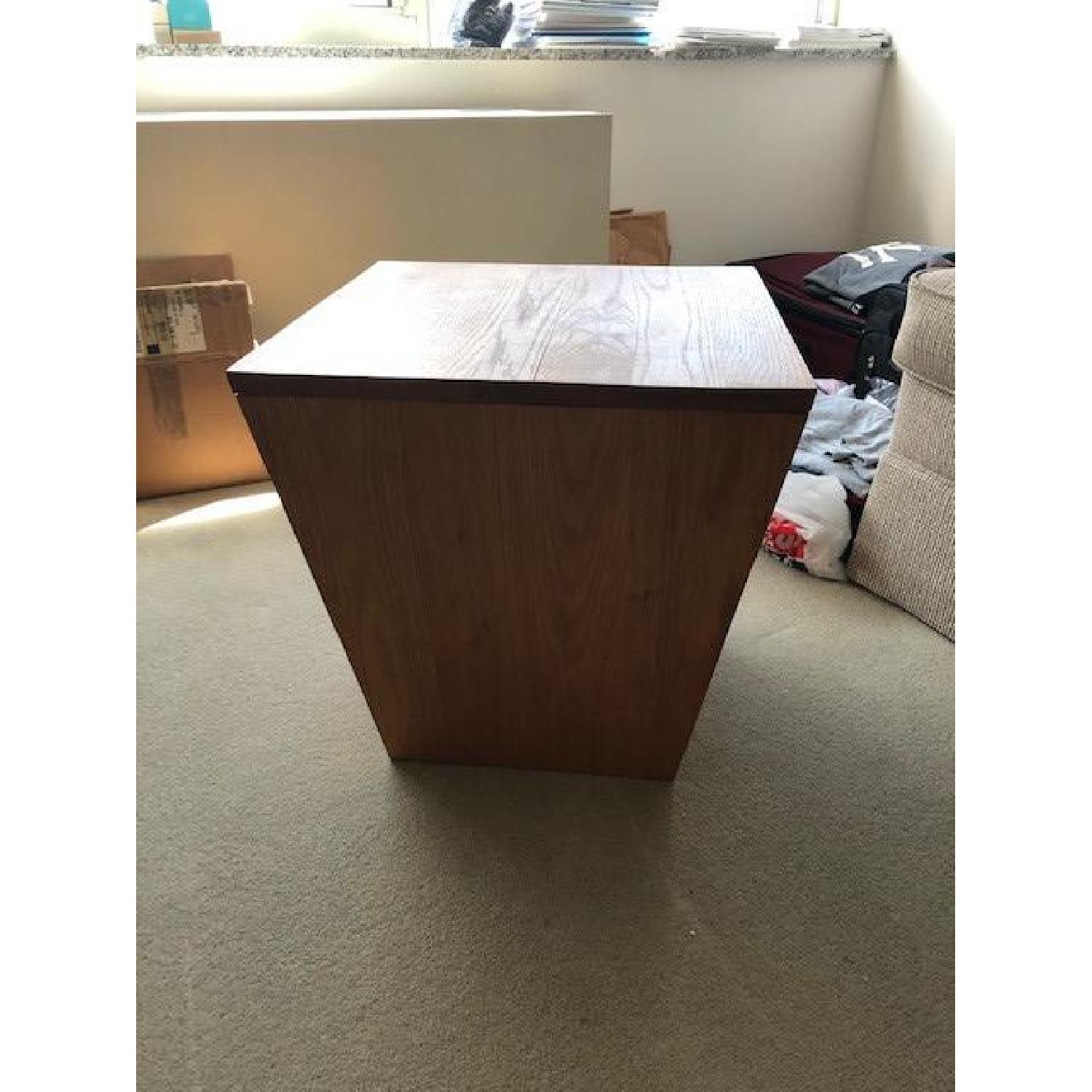 Wood End Table w/ Storage - image-3