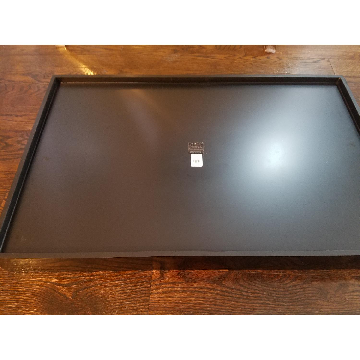 West Elm Butler Black Lacquer Tray w/ Stand - image-5