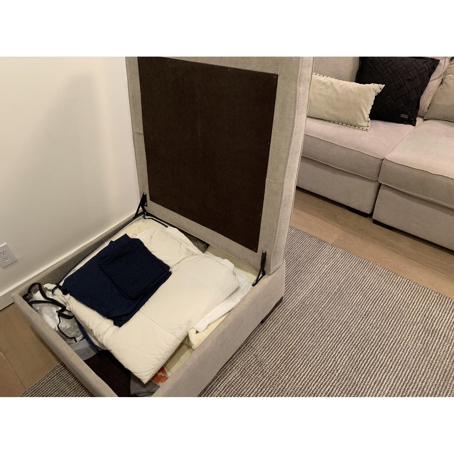 Macy's Radley 4 Piece Chaise Sectional Sofa & Ottoman - image-6