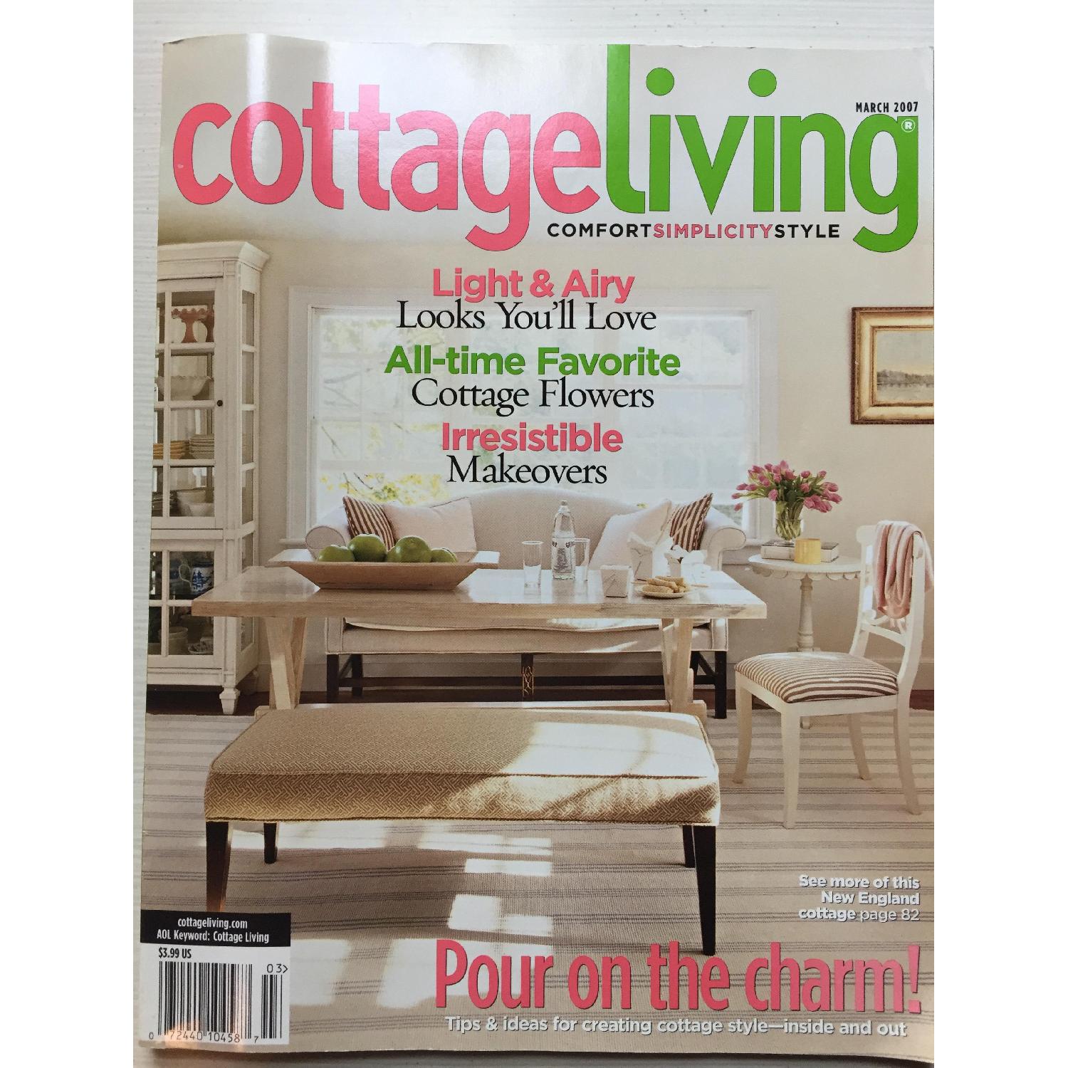 Vintage Camelback Linen Sofa with Down Seat - image-3