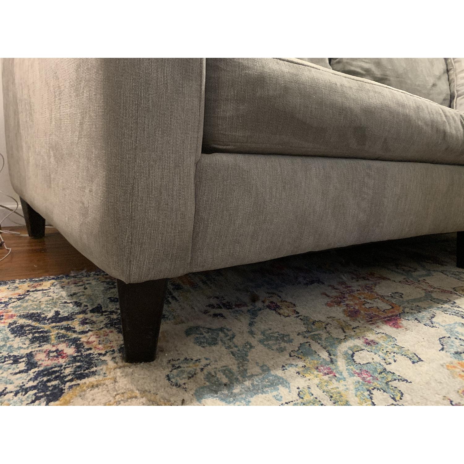 Havertys Dove Grey Sofa - image-3