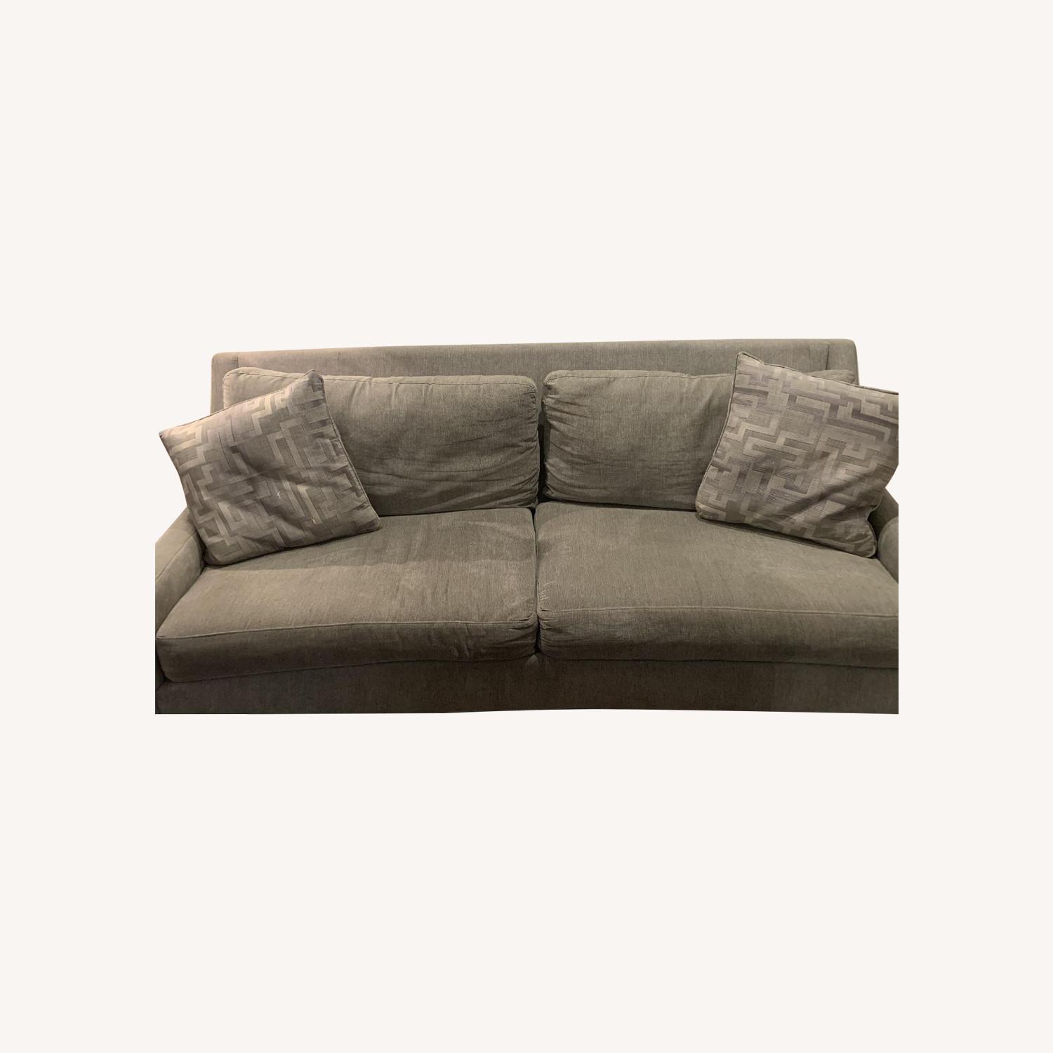 Havertys Dove Grey Sofa AptDeco