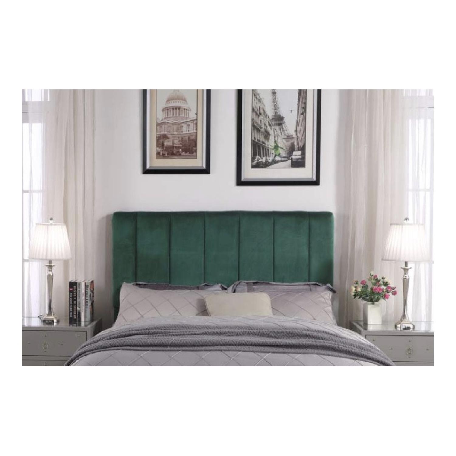 Brand New Green Velvet Headboard - image-2